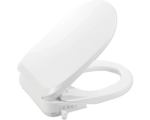 form & style Dusch-WC-Sitz Pagan weiß mit Absenkautomatik mit Fön, LED Nachtlicht; Sitzheizung und Fernbedienung, Wassertemperatur einstellbar