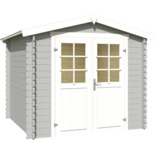 Gartenhaus aus Holz mit Doppeltür und Fenstern