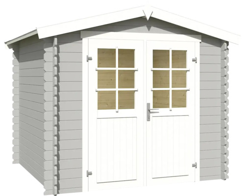 Gartenhaus aus Holz mit Doppeltür und Fenstern