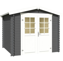 Gartenhaus aus Holz mit Doppeltür und Fenstern