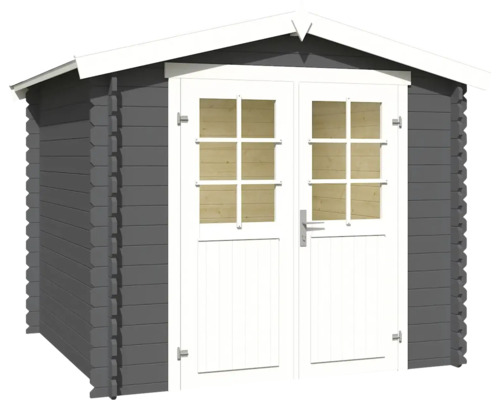 Gartenhaus aus Holz mit Doppeltür und Fenstern