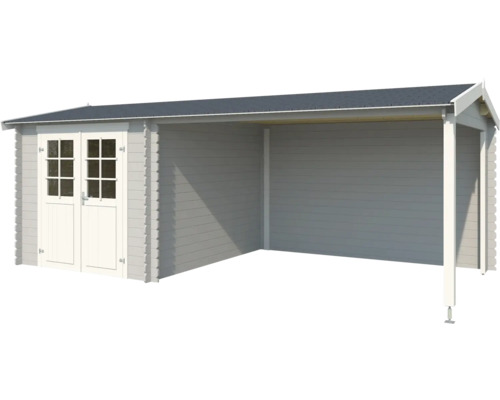 Gartenhaus mit Anbau aus Holz