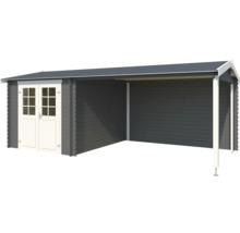 Holzgartenhaus mit Anbau