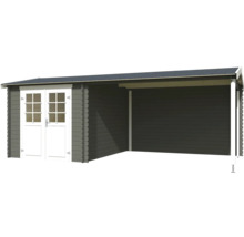 Gartenhaus mit Doppeltür und Anbau