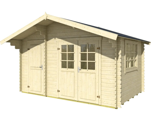 Gartenhaus aus Holz mit Fenster und Doppeltür