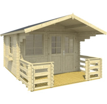 Holzgartenhaus mit Fenster und Doppeltür