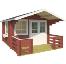 Holzgartenhaus mit Fenster und Doppeltür