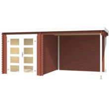 Gartenhaus mit Doppeltür und Anbau