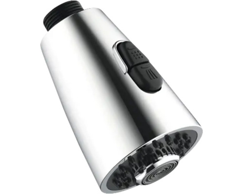 Douchette de vaisselle de rechange AVITAL de forme conique basse pression chrome Tête de pulvérisation de robinet de cuisine extractible en métal