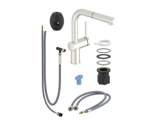 Küchenarmatur mit Zubehörteilen