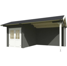 Holzgartenhaus mit Doppeltür und Vordach