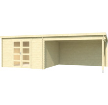 Holz Gartenhaus mit Doppeltür und überdachter Terrasse