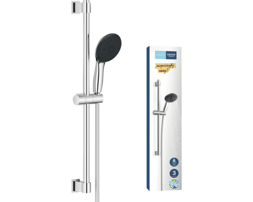 Ensemble de barre de douche avec douchette à main et flexible de douche