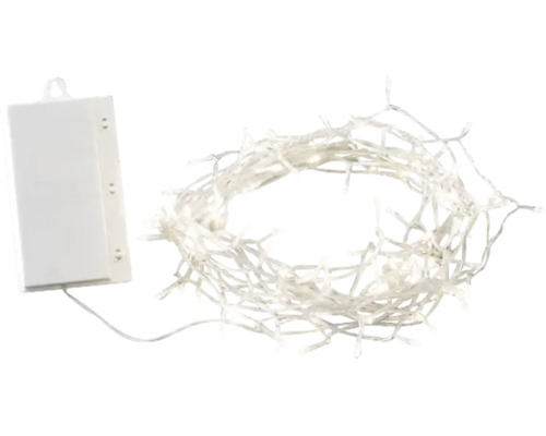 Guirlande lumineuse LED Konstsmide 12,7 m 128 LED couleur d'éclairage blanc chaud sur batterie avec minuterie 6 heures Guirlande lumineuse à piles