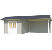 Abri de jardin avec annexe en bois