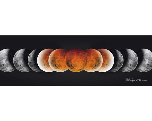 Tableau sur toile éclipse de lune 50x150 cm