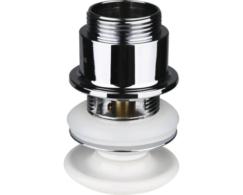 Ablaufgarnitur für Waschbecken aus Metall und Kunststoff