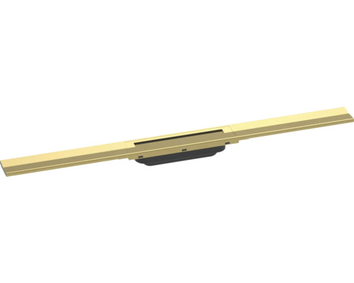 Fertigset Duschrinne hansgrohe RainDrain Flex 800 mm kürzbar polished gold optic 56044990 ohne Grundkörper