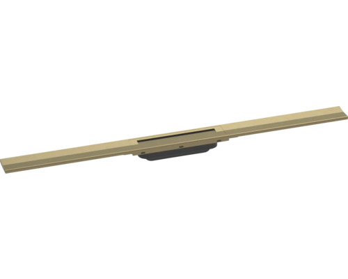 Fertigset Duschrinne hansgrohe RainDrain Flex 900 mm kürzbar brushed bronze 56045140 ohne Grundkörper