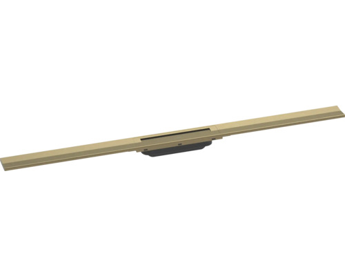 Fertigset Duschrinne hansgrohe RainDrain Flex 1000 mm kürzbar brushed bronze 56046140 ohne Grundkörper