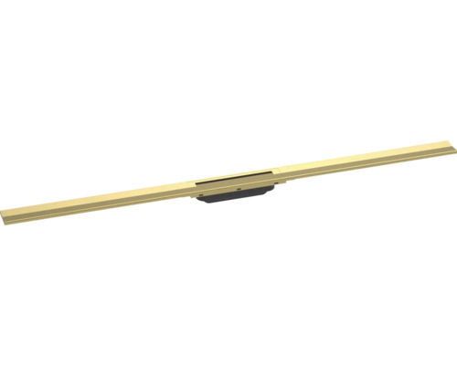 Fertigset Duschrinne hansgrohe RainDrain Flex 1200 mm kürzbar polished gold optic 56047990 ohne Grundkörper