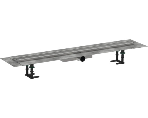 Duschrinne hansgrohe RainDrain Compact 900 mm für flache Installation edelstahl gebürstet 56168800 Duschrinne aus Edelstahl mit Montagefüßen