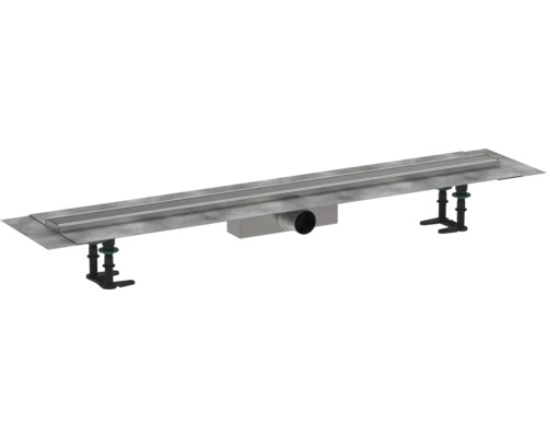 Caniveau de douche hansgrohe RainDrain Compact 1000 mm acier inoxydable brossé 56182800