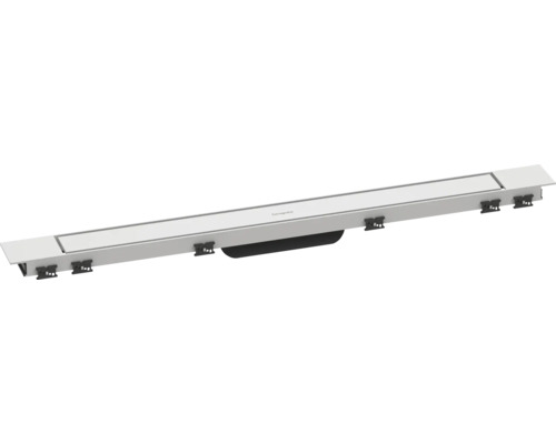 Fertigset Duschrinne hansgrohe RainDrain Match Plus 755 mm weiß matt 56215700 ohne Installationsset und den uBox Grundkörper