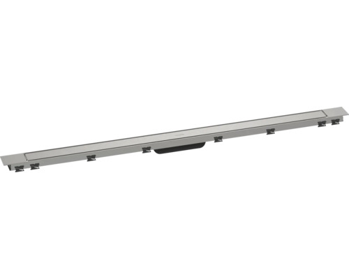 Kit tout prêt caniveau de douche hansgrohe RainDrain Match Plus 1155 mm acier inoxydable brossé 56218800 Kit tout prêt caniveau de douche hansgrohe RainDrain Match Plus 1155 mm acier inoxydable brossé 56218800