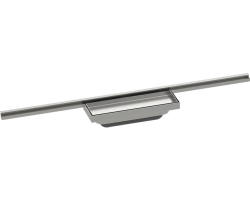 Fertigset Duschrinne hansgrohe RainDrain Minimalistic 700 mm chrom Wandmontage 56219000 ohne Grundkörper