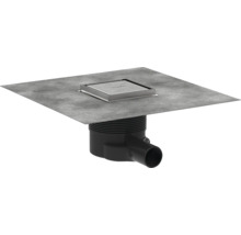 Siphon de douche avec couvercle carré et corps de siphon