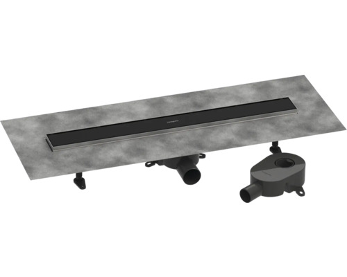 Duschrinne hansgrohe RainDrain Go 700 mm für flache und Standard Installation schwarz matt rückseitig befliesbar 56272670 Duschrinne hansgrohe RainDrain Go 700 mm für flache und Standard Installation schwarz matt rückseitig befliesbar 56272670