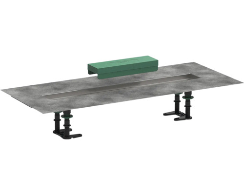 Installationsset für Duschrinnen Fertigsets hansgrohe RainDrain 600 mm 56010180 ohne uBox Grundkörper