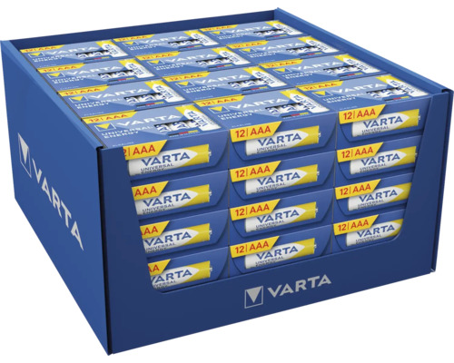 Unité d''emballage Piles Varta Universal Energy AAA, 12 pièces