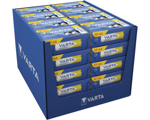 Lot de 12 piles AA Varta Universal Energy