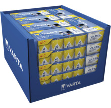 Piles alcalines Varta Universal Energy dans un carton présentoir