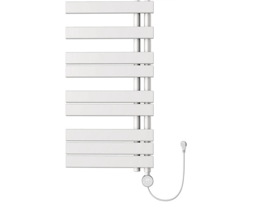 Radiateur sèche-serviettes blanc avec thermostat