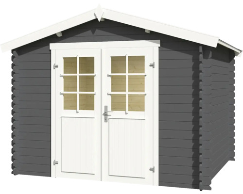 Gartenhaus aus Holz mit Doppeltür und Fenstern