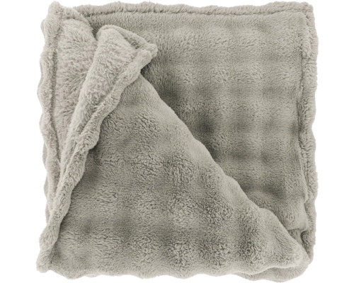 Wohndecke Bubble chateau grau 220x240 cm Graue Kuscheldecke