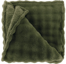 Grüne Kuscheldecke aus Kunstfell