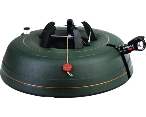 Pied pour sapin de Noël Krinner Ultra Grip+ XXL plastique hauteur d’arbre max. 4 m diamètre de tronc max. 17 cm vert Support de sapin de Noël Krinner avec technique de câble