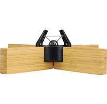 Support pour éléments de protection visuelle en bois