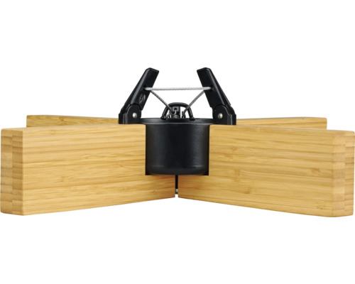 Support pour éléments de protection visuelle en bois