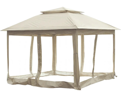 Pavillon Marimex Vista 3 x 3 m beige Pavillon avec parois latérales en tissu pour l''extérieur
