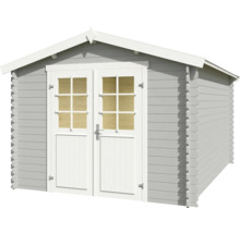 Gartenhaus aus Holz mit Doppeltür und Fenstern