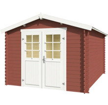 Gartenhaus aus Holz mit Doppeltür und Fenstern