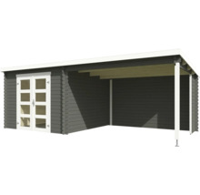 Gartenhaus mit überdachtem Bereich aus Holz