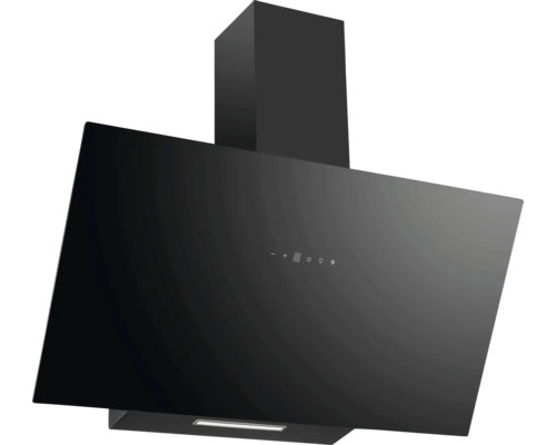 Hotte inclinée Amica KHF 684 730 S HC lxp 80 x 37,6 cm noir Hotte de cuisine noire
