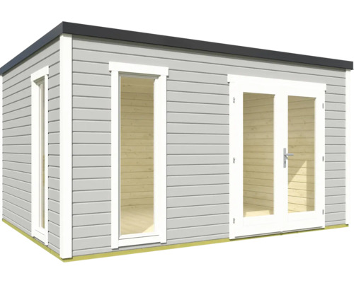 Abri de jardin en bois avec porte et fenêtres