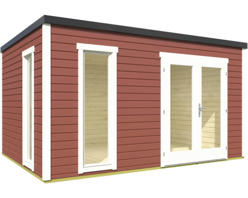 Abri de jardin en bois avec fenêtre et double porte